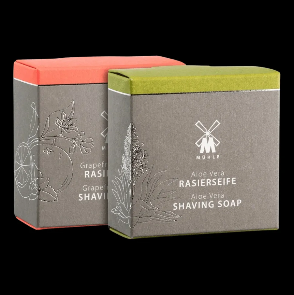 Shaving Soap Duo Aloe Vera + Grapefruit & Mint