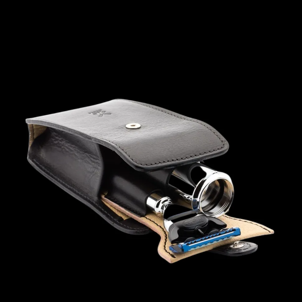 Travel Leather Case Black